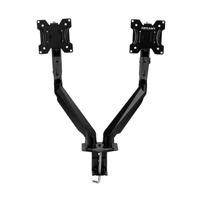 Кронштейн для двух мониторов 13"-32", настольный с газлифтом, серия PROFI REXANT