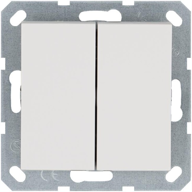 Выключатель 2-кл. 10А IP20 механизм бел. глянцевый Jasmart G3023W Выключатель 2-кл. 10А IP20 механизм бел. глянцевый Jasmart G3023W