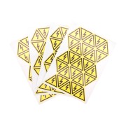 Наклейка знак электробезопасности «Опасность поражения электротоком» 25х25х25 мм REXANT 100 шт. Наклейка знак электробезопасности «Опасность поражения электротоком» 25х25х25 мм REXANT 100 шт.