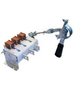 ВР32-37 А 71240-00 УХЛ3, 400А, несъёмная передняя смещённая рукоятка, 3-х полюсный на два направление, с дугогасительными камерами, IP00, выключатель-разъединитель  (ЭТ)