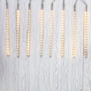 Гирлянда Тающие сосульки светодиодная, 8 шт х 50 см, шаг 50 см, 230 В, Теплые Белые светодиоды Гирлянда Тающие сосульки светодиодная, 8 шт х 50 см, шаг 50 см, 230 В, Теплые Белые светодиоды