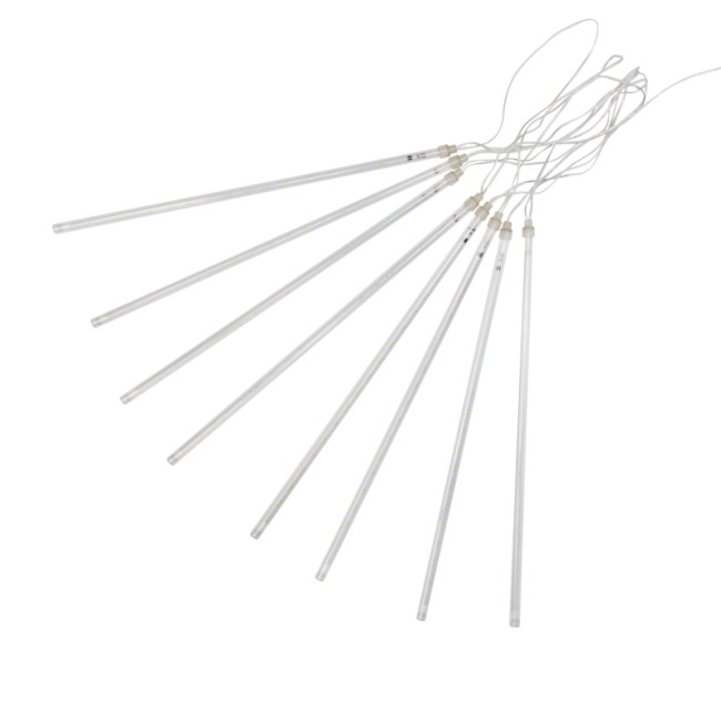 Гирлянда Тающие сосульки светодиодная, 8 шт х 50 см, шаг 50 см, 230 В, Теплые Белые светодиоды Гирлянда Тающие сосульки светодиодная, 8 шт х 50 см, шаг 50 см, 230 В, Теплые Белые светодиоды