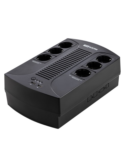 Источник бесперебойного питания ИБП 850 ВА 6 розеток +2USB TDM Источник бесперебойного питания ИБП 850 ВА 6 розеток +2USB TDM