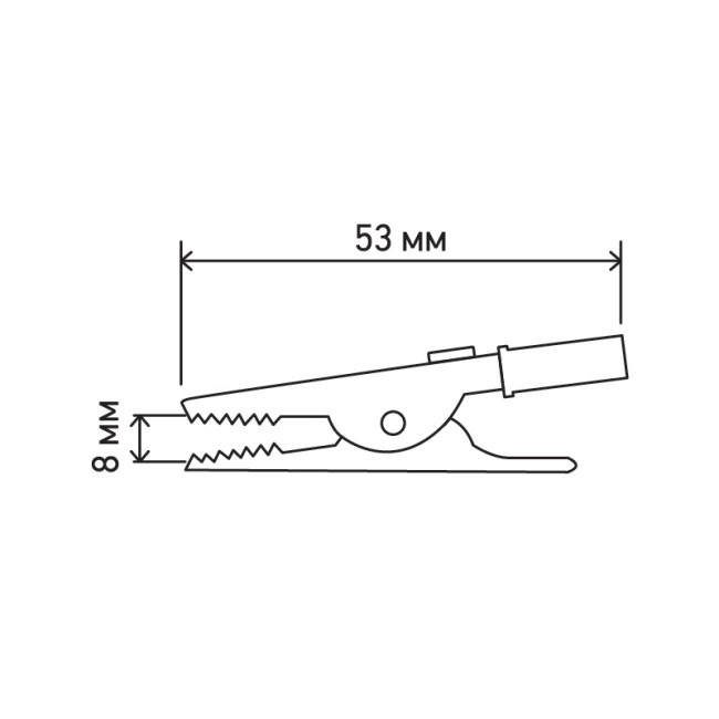 Зажим «крокодил» 15 А 53 мм REXANT Зажим «крокодил» 15 А 53 мм REXANT