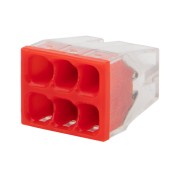 Экспресс-клемма REXANT СМК 2273-206, 6-проводная 0.5-2.5 мм², прозрачная (100 шт./уп.) Экспресс-клемма REXANT СМК 2273-206, 6-проводная 0.5-2.5 мм², прозрачная (100 шт./уп.)