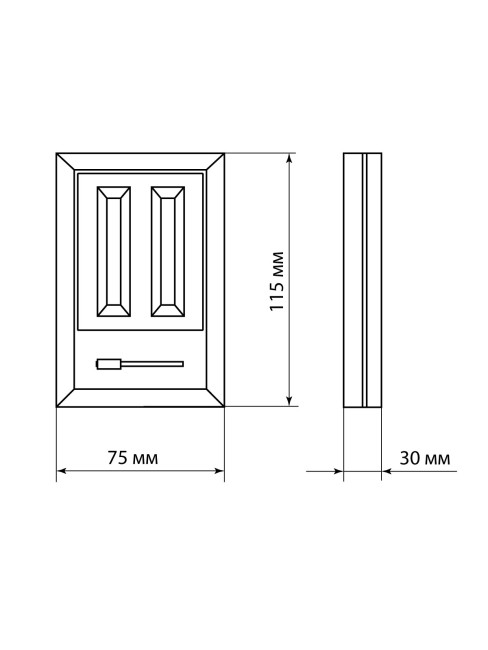 Ночник "Идеал 2", 3 Вт, 4хААА, диммер, магнит, TDM