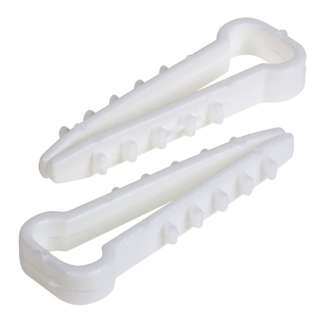 Дюбель-хомут нейлоновый 5-10мм, прямоугольный, белый (10 шт/уп) PROconnect Дюбель-хомут нейлоновый 5-10мм, прямоугольный, белый (10 шт/уп) PROconnect