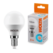 Светодиодная лампа WOLTA 25W45GL7.5E14 7.5Вт 6500K E14 Светодиодная лампа WOLTA 25W45GL7.5E14 7.5Вт 6500K E14