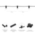 Набор ЕВРО Belt-Light 2 жилы, 100м, шаг 40см, 225 LED ламп, цвет свечения белый, 45мм (6 LED) NEON-NIGHT