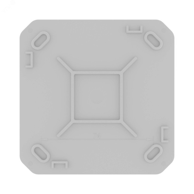 Коробка ответвительная с 8+2 кабельными вводами   д.25/20 мм, IP55,100х100х50 мм