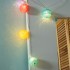 Тайские фонарики Фейерверк 1,5 м, прозрачный ПВХ, 10 LED, теплый белый, питание 2 х АА (батарейки не в комплекте)
