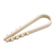 Дюбель-хомут нейлоновый 11-18мм, круглый, белый (100 шт/уп) REXANT