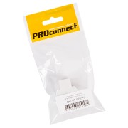 Переходник сетевой LAN PROconnect, гнездо 8Р8С (Rj-45) - 2 гнезда 8Р8С (Rj-45), пакет БОПП