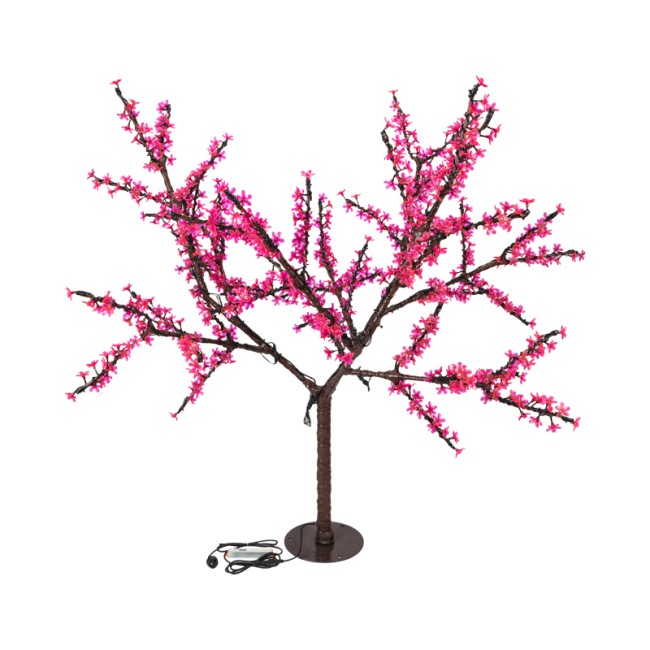 Светодиодное дерево Сакура, высота 1,5м, диаметр кроны 1,8м, розовые светодиоды, IP65, понижающий трансформатор в комплекте NEON-NIGHT Светодиодное дерево Сакура, высота 1,5м, диаметр кроны 1,8м, розовые светодиоды, IP65, понижающий трансформатор в комплекте NEON-NIGHT