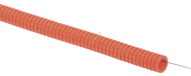 Труба гофрированная ПНД d25 с зондом оранжевая (50м)