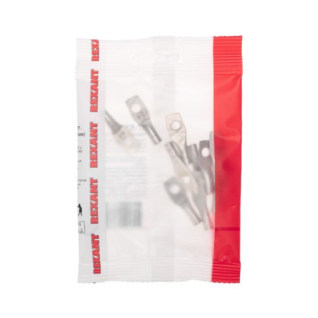 Наконечник медный луженый ТМЛ 6–5–4 (6мм² - Ø 5мм) ГОСТ 7386-80 (в упак. 10 шт.) REXANT