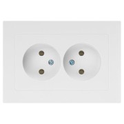 Розетка 2-м СП Accent 6-204-01 16А IP20 250В 2P AL/CU бел. Intro Б0063447 Розетка 2-м СП Accent 6-204-01 16А IP20 250В 2P AL/CU бел. Intro Б0063447