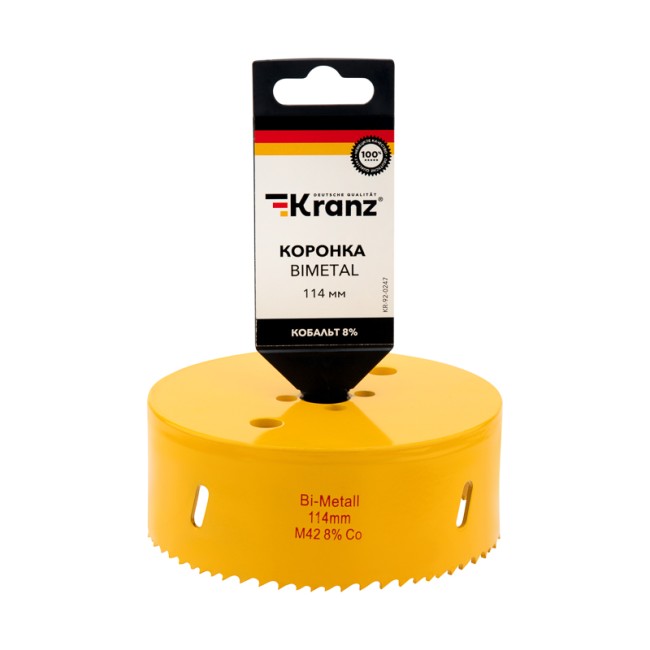 Коронка Bimetal 114 мм Kranz Коронка Bimetal 114 мм Kranz