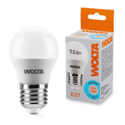 Светодиодная лампа WOLTA 25W45GL7.5E27 7.5Вт 6500K E27 Светодиодная лампа WOLTA 25W45GL7.5E27 7.5Вт 6500K E27