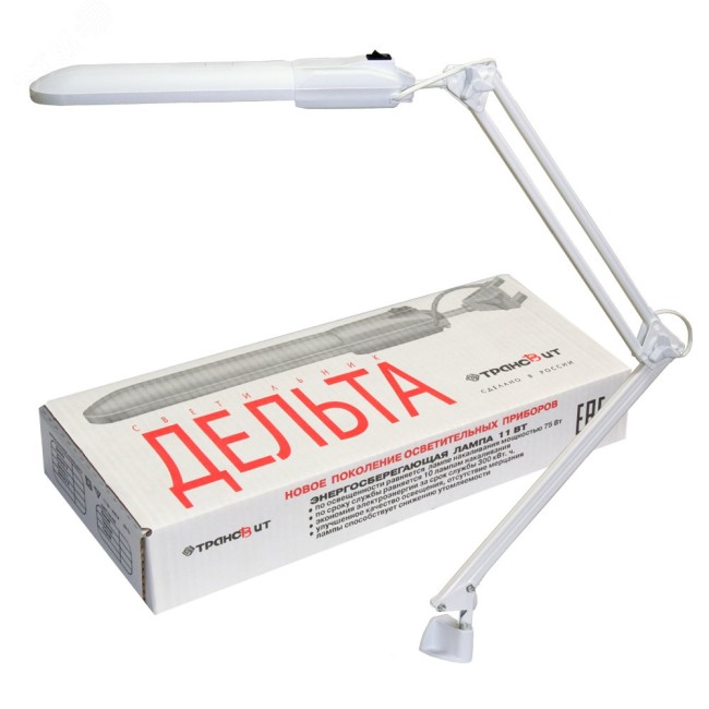 Светильник люминесцентный Дельта белый кронштейн 11w ЭПРА