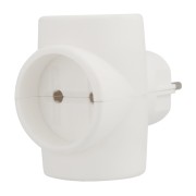 Евротройник электрический без заземления 220 В, 6A REXANT Индивидуальный пакет