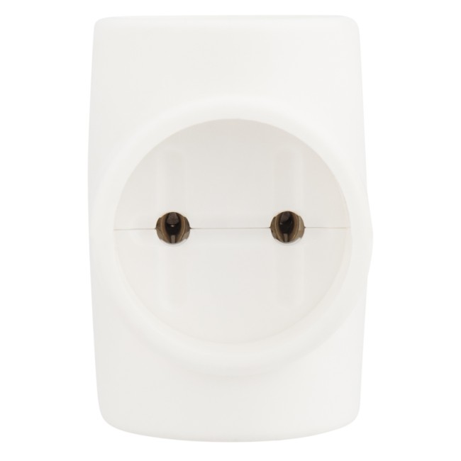 Евротройник электрический без заземления 220 В, 6A REXANT Индивидуальный пакет