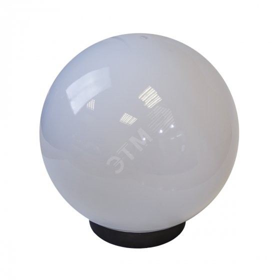Светильник садово-парковый шар белый D350mm Е27   НТУ 01-100-351 ЭРА