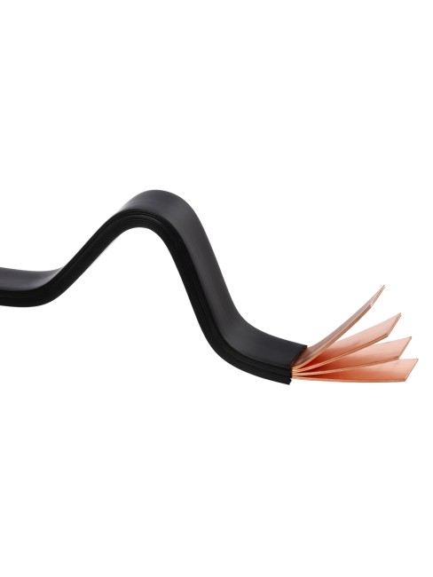 Шина медная гибкая изолированная ШМГ 10х(50х1), 2м, TDM Шина медная гибкая изолированная ШМГ 10х(50х1), 2м, TDM