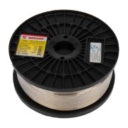 Трос стальной в ПВХ оплетке d=4,0 мм, прозрачный (бухта 100 м) REXANT