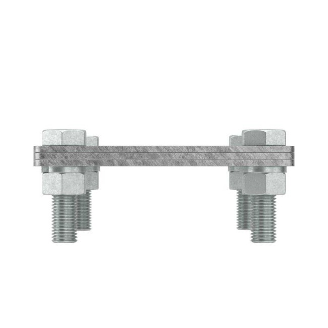 Соединитель полоса-полоса 25-40мм с разделит. пластиной 80х80мм DKC NG3105 Соединитель полоса-полоса 25-40мм с разделит. пластиной 80х80мм DKC NG3105