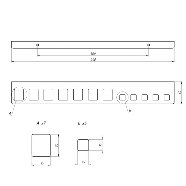Держатель-органайзер для пассатижей, плоскогубцев или клещей, настенный, черный REXANT