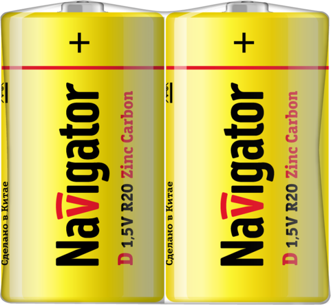 Элемент питания солевой D/R20 94 761 NBT-NS-R20-SH2 (уп.2шт) NAVIGATOR 94761 Элемент питания солевой D/R20 94 761 NBT-NS-R20-SH2 (уп.2шт) NAVIGATOR 94761
