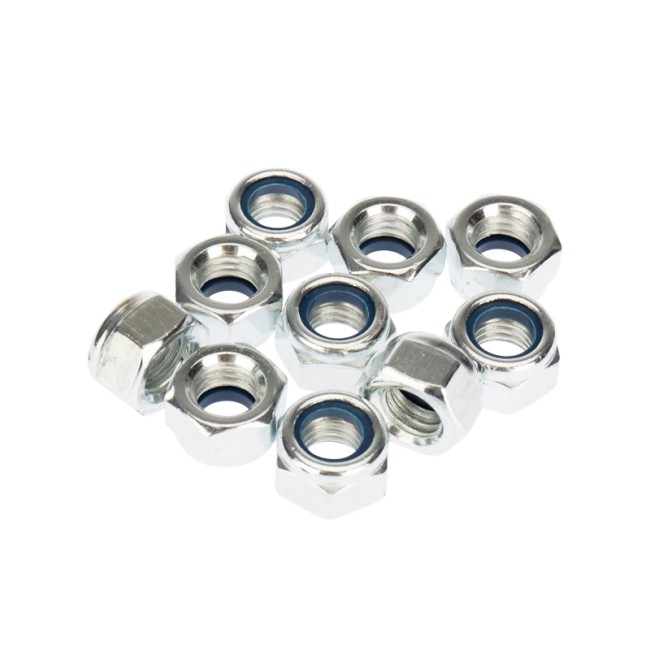 Гайка самоконтрящаяся DIN 985, с нейлоновым кольцом, M12 короб (25 шт/уп) KRANZ Гайка самоконтрящаяся DIN 985, с нейлоновым кольцом, M12 короб (25 шт/уп) KRANZ