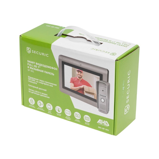 Комплект сенсорного Smart видеодомофона Full HD 7" SECURIC