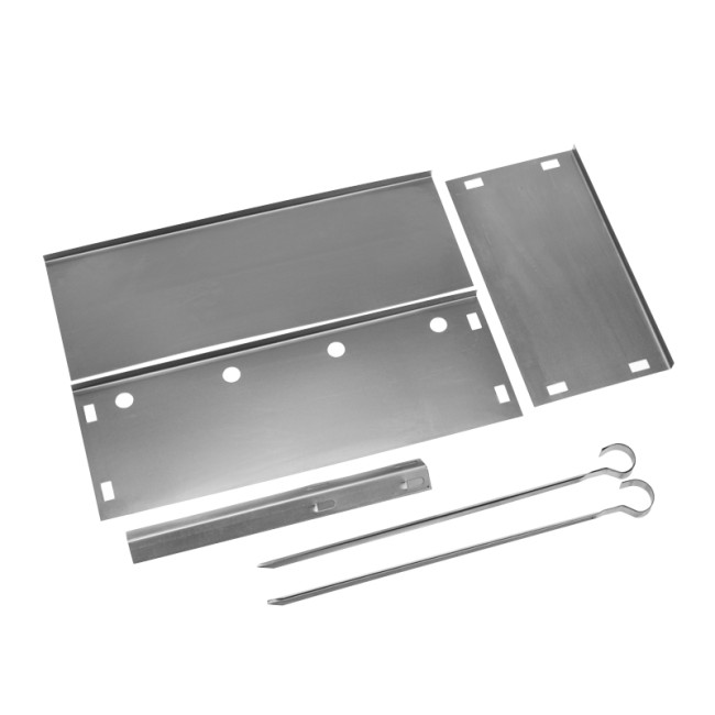 Мангал сборный со складным дном, 230х230х335мм, с 4 шампурами, в пленке СОКОЛ