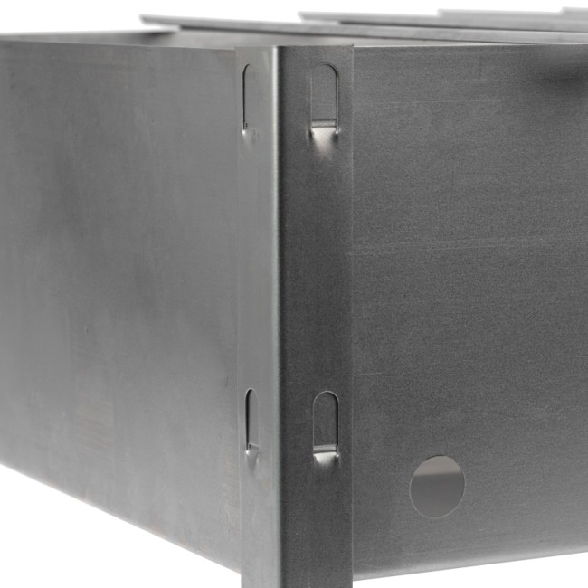 Мангал сборный со складным дном, 230х230х335мм, с 4 шампурами, в пленке СОКОЛ