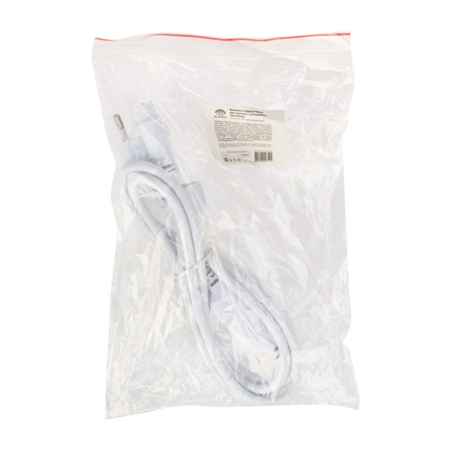 Комплект подключения для уличных гирлянд 230В / 4А, цвет провода: белый, IP65