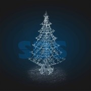 Декоративная 3D фигура Ажурная елка 200 см Декоративная 3D фигура Ажурная елка 200 см