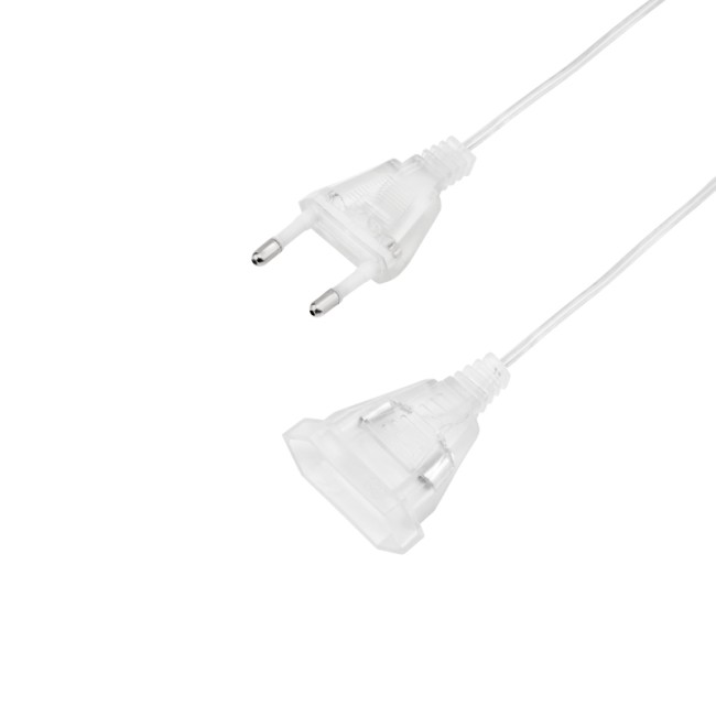 Удлинитель для домашних гирлянд 3 м прозрачный ПВХ Удлинитель для домашних гирлянд 3 м прозрачный ПВХ