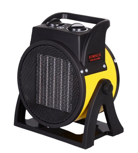 Пушка тепловая электрическая ТЭПК-EU-3000K круглая керамич. нагрев. элемент EUROLUX 67/1/37 Пушка тепловая электрическая ТЭПК-EU-3000K круглая керамич. нагрев. элемент EUROLUX 67/1/37