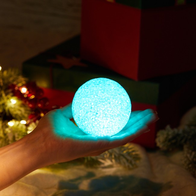 Фигура светодиодная Снежок, RGB, 8 см Фигура светодиодная Снежок, RGB, 8 см