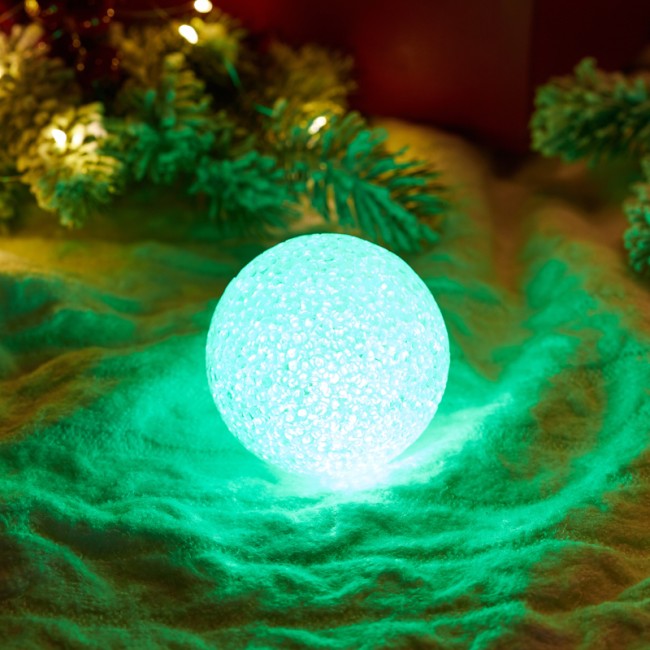 Фигура светодиодная Снежок, RGB, 8 см Фигура светодиодная Снежок, RGB, 8 см