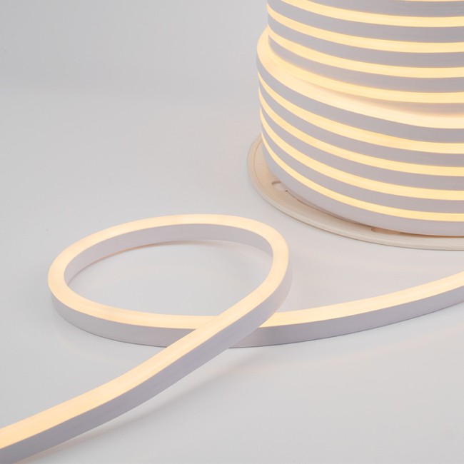 Гибкий неон LED SMD 8х16 мм, теплый белый, 120 LED/м, бухта 100 м Гибкий неон LED SMD 8х16 мм, теплый белый, 120 LED/м, бухта 100 м