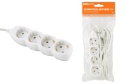 Удлинитель бытовой У04 4 гнезда, 1,5метра, с заземлением, ПВС 3х1мм2 16А/250В TDM Удлинитель бытовой У04 4 гнезда, 1,5метра, с заземлением, ПВС 3х1мм2 16А/250В TDM