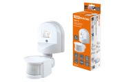 Датчик движения стена ДДС-01 1100Вт, 5-480с, 2-12м, 5+Лк, 180гр, IP44, TDM Датчик движения стена ДДС-01 1100Вт, 5-480с, 2-12м, 5+Лк, 180гр, IP44, TDM