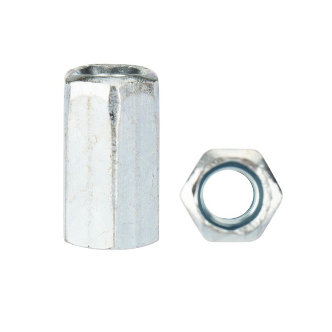 Гайка для шпильки удлиненная М6, 1.0х10х18, короб (20 шт/уп) KRANZ