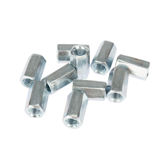 Гайка для шпильки удлиненная М6, 1.0х10х18, короб (20 шт/уп) KRANZ