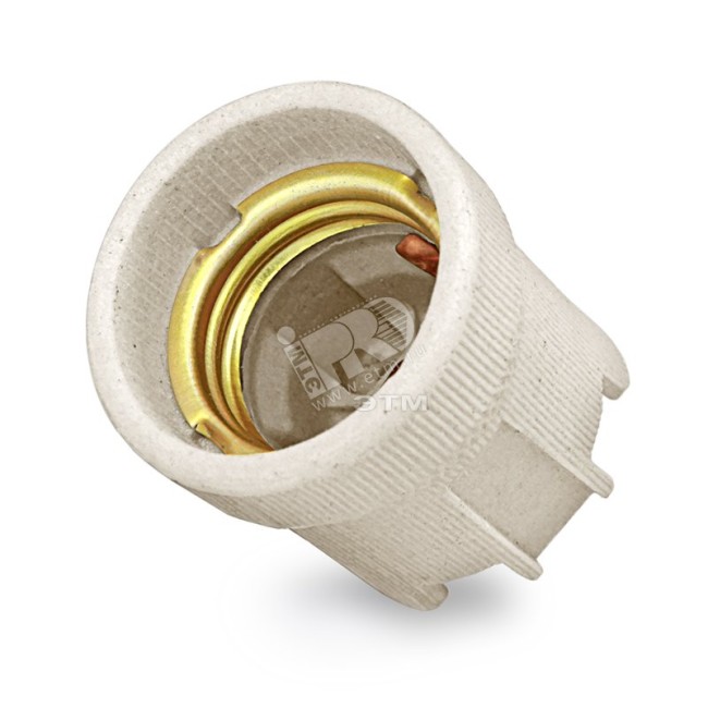 Патрон подвесной керамический Е27 4А 250В индивидуальная упаковка