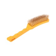 Щетка по металлу с пластиковой ручкой 6 ряд. 260 мм Kranz Щетка по металлу с пластиковой ручкой 6 ряд. 260 мм Kranz