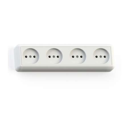 Розетка 4-м ОП Оптима РА16-402 16А IP20 с монтаж. пластиной бел. Кунцево 8024 Розетка 4-м ОП Оптима РА16-402 16А IP20 с монтаж. пластиной бел. Кунцево 8024